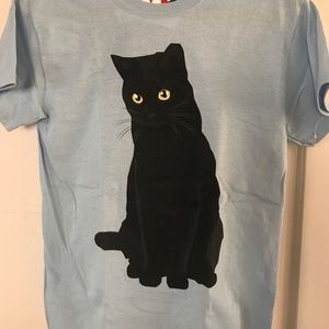 Black Cat Screenprinted Gildan T-Shirt